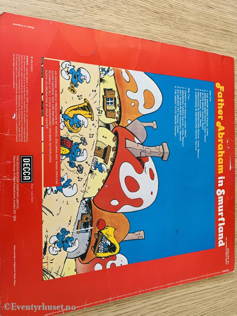 Father Abraham In Smurfland. 1978. Lp. Lp Plate