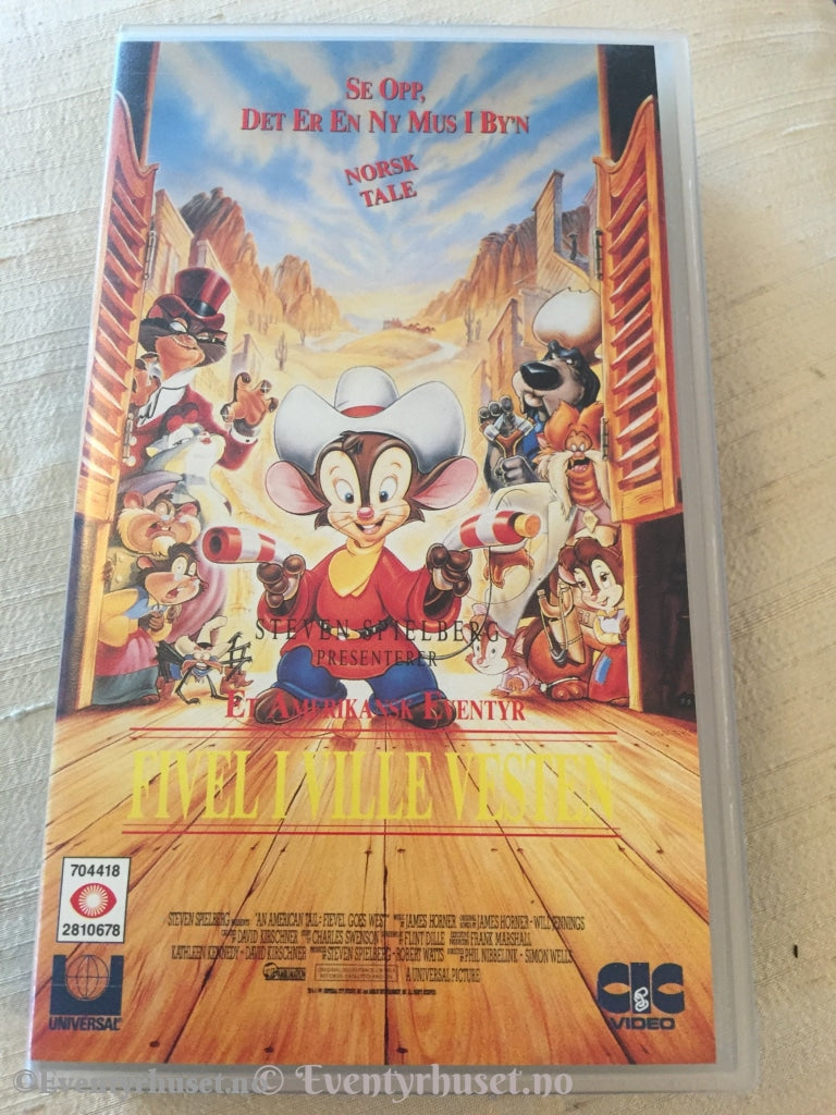Fivel I Ville Vesten. 1991. Vhs. Vhs