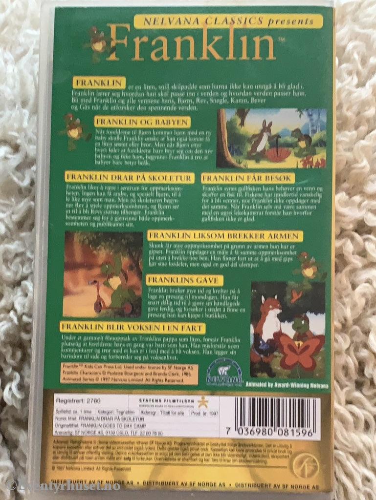 Franklin. 1997. Franklin Drar På Skoletur. Vhs. Vhs