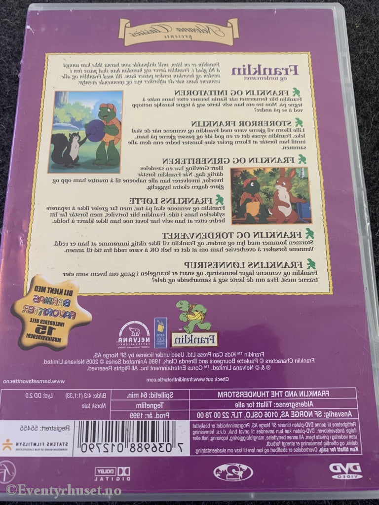 Franklin Og Tordenværet. 1999. Dvd. Dvd