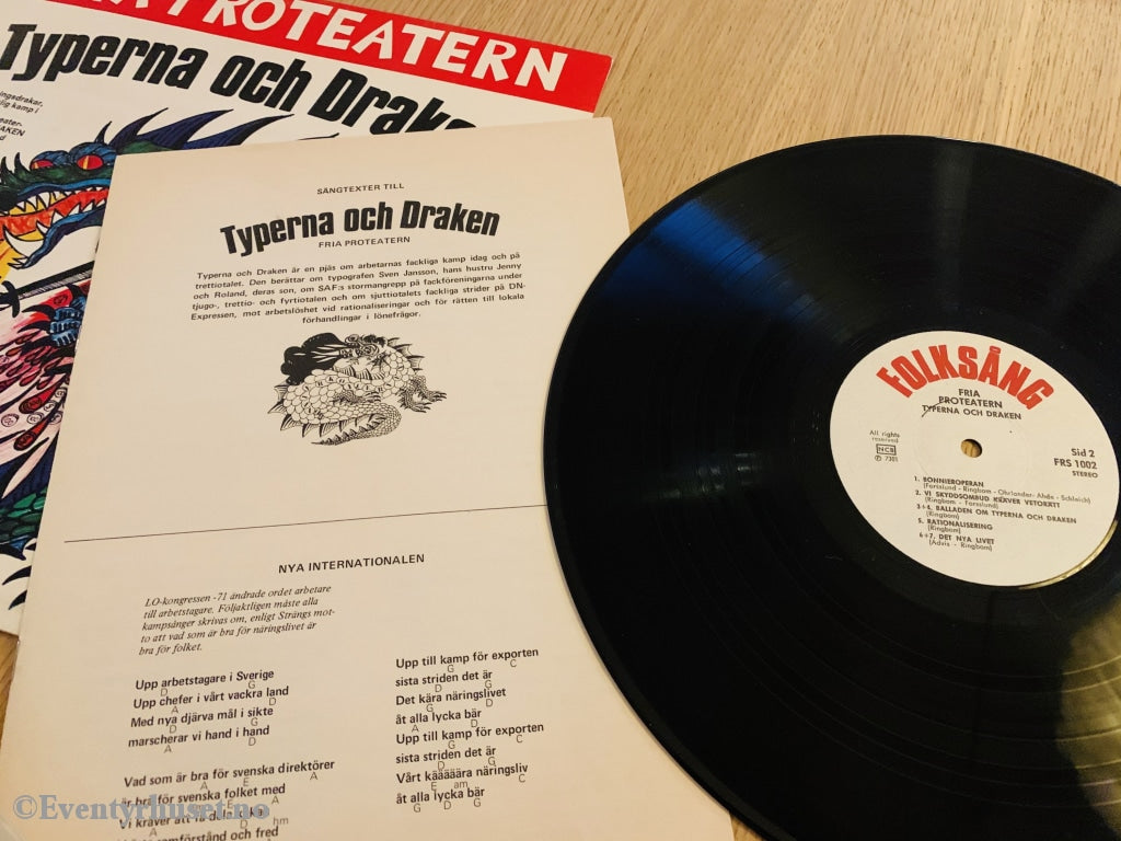 Fria Proteatern: Typerna Och Draken. 1973. Lp. Lp Plate