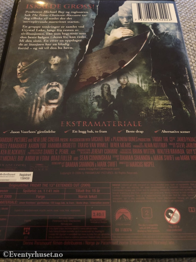 Friday The 13Th. Extended Cut. 2009. Dvd. Dvd