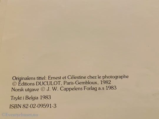 Gabrielle Vincent. 1982/83. Bjarne Og Stine Går Til Fotografen. Til Norsk Ved Tor Åge Bringsværd.