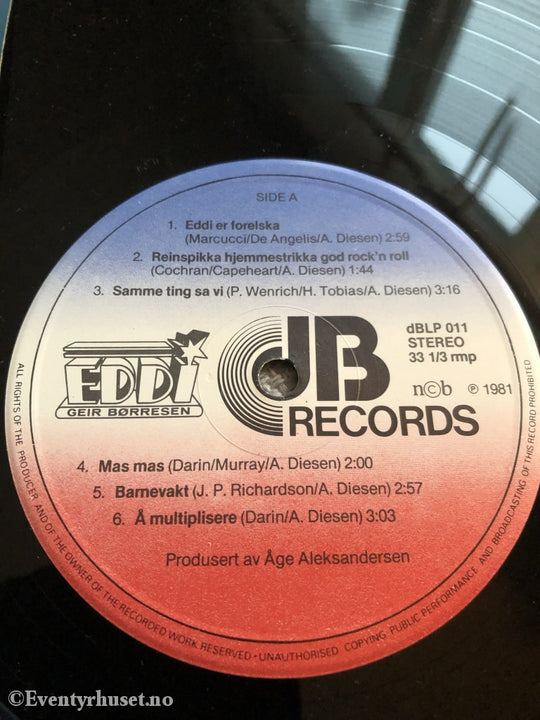Geir Børresen. 1981. Eddie. Lp. Lp Plate