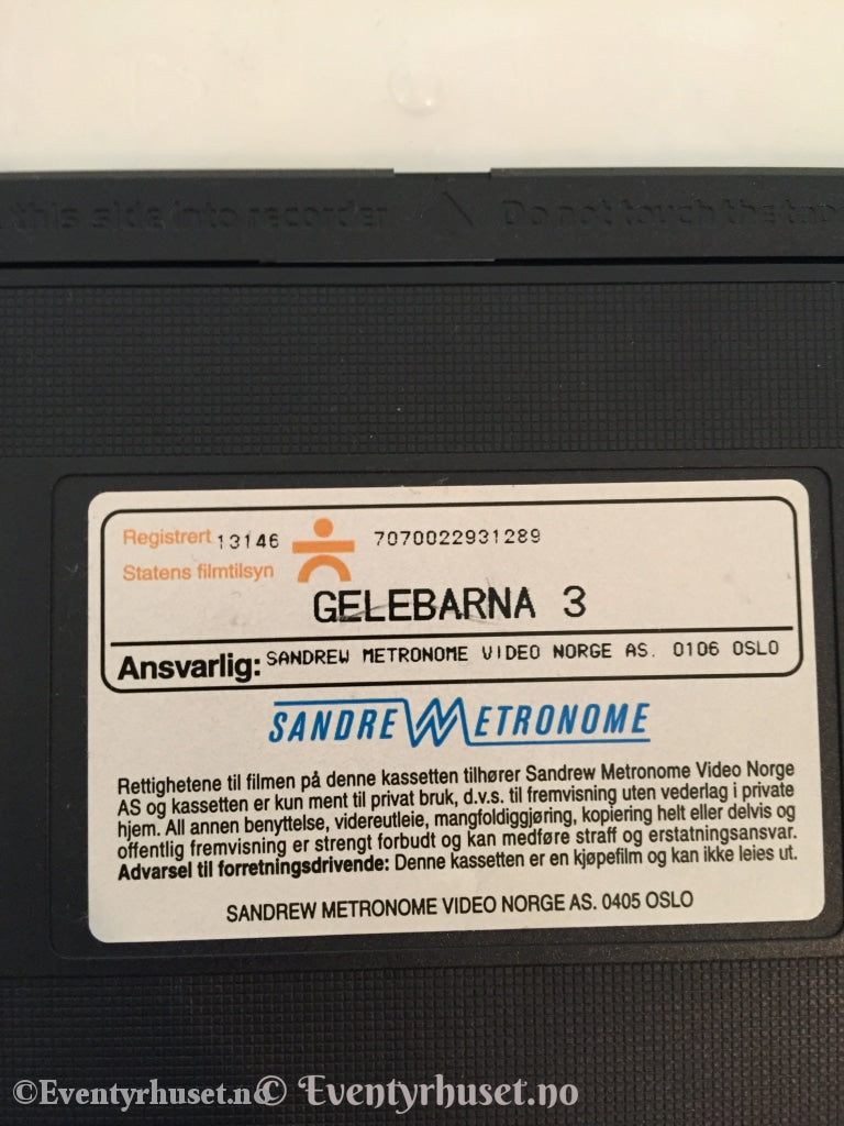 Gelebarna 3. 1999. Vhs. Vhs