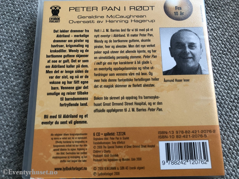 Geraldine Mccaughrean. 2006. Peter Pan I Rødt. Lydbok På 6 Cd. Cd