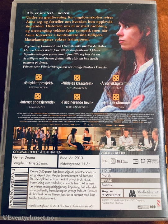 Gjenforeningen. 2013. Dvd. Dvd