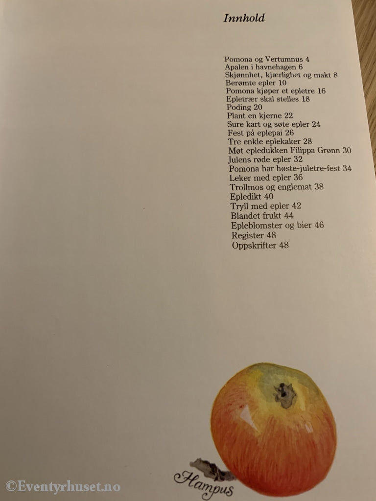 Görel Kristina Näslund & Gunilla Hansson. 1987. Pomonas Eplebok. Fortelling