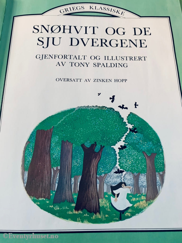 Griegs Klassiske. Snøhvit Og De Sju Dvergene. Eventyrbok