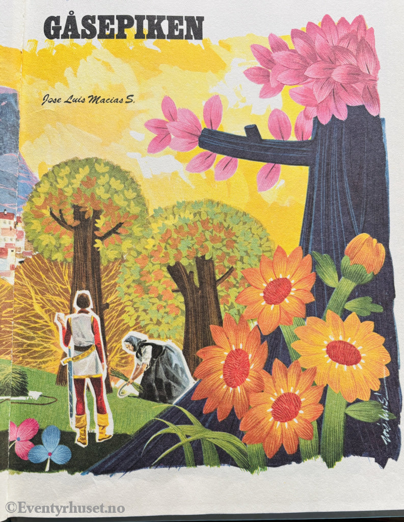 Grimm / Lewis Carroll. Gåsepiken / Alice i Eventyrland. 1972. Barnebok.