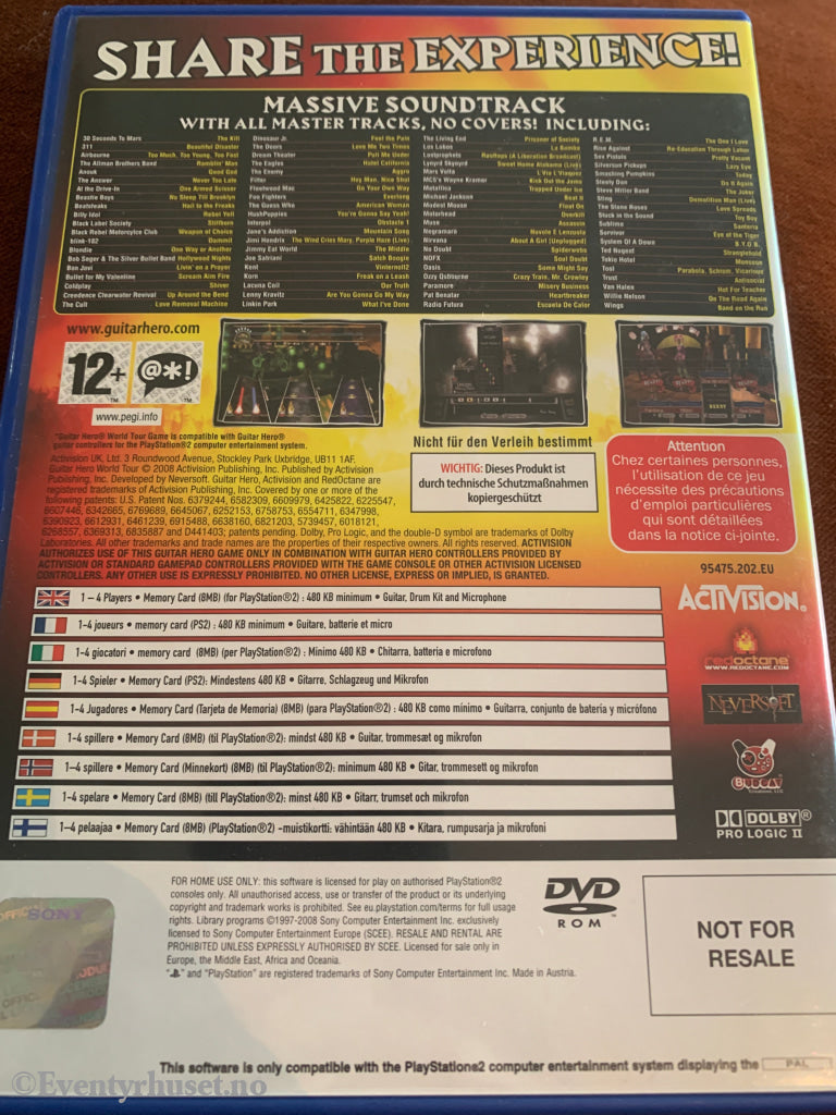 Guitar Hero: World Tour . PS2