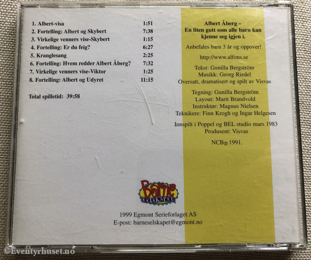 Gunilla Bergström. 1999. Kompis Med Albert Åberg. Lydbok På Cd.