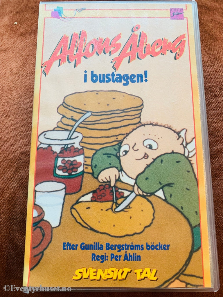 Gunilla Bergstrøm. 1986. Alfons Åberg I Bustagen! (Albert Åberg). Vhs. Vhs