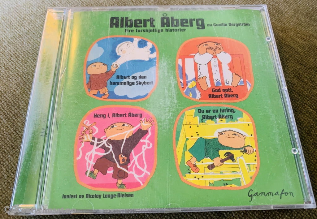 Gunilla Bergstrøm. Albert Åberg - 4 Forskjellige Historier (Grønn). Lydbok På Cd.