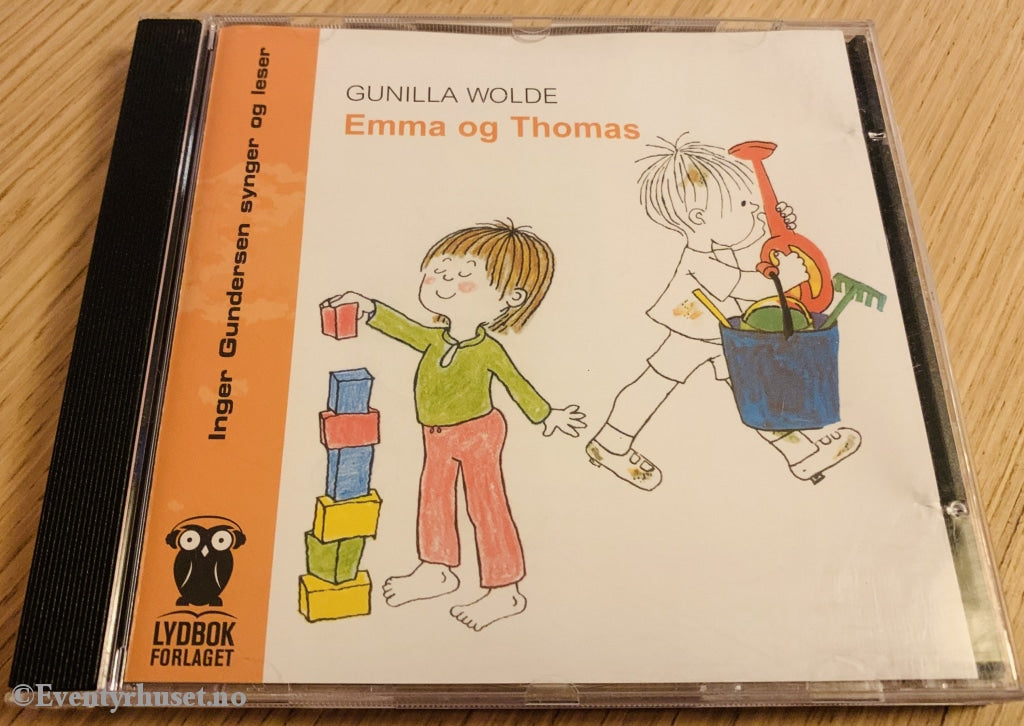 Gunilla Wolde. 2004. Emma Og Thomas. Lydbok Cd.