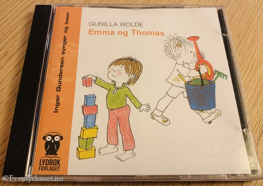 Gunilla Wolde. 2004. Emma Og Thomas. Lydbok Cd.