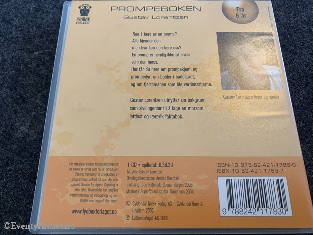 Gustav Lorentzen. 2006. Prompeboken. Lydbok På Cd.