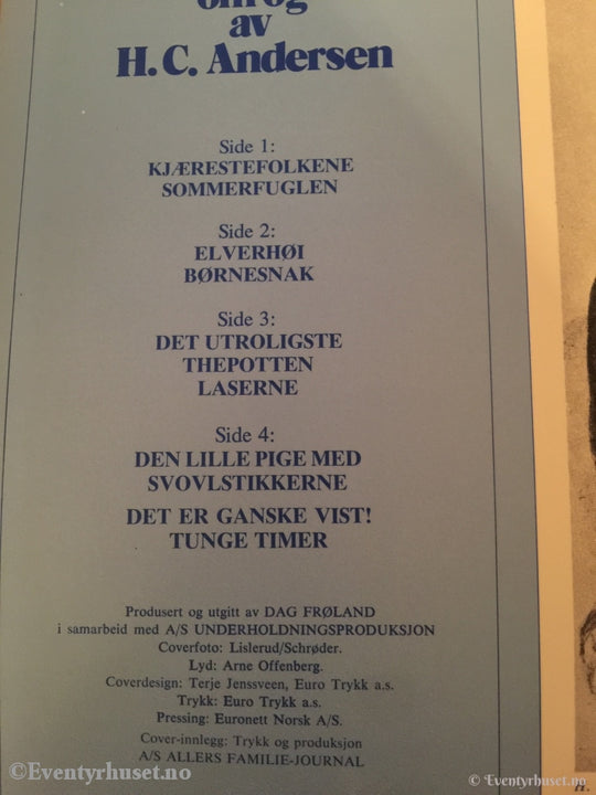 H. C. Andersen. 1975. Per Aabel Om Og Av Nationalteateret Som Ny! Lp Plate