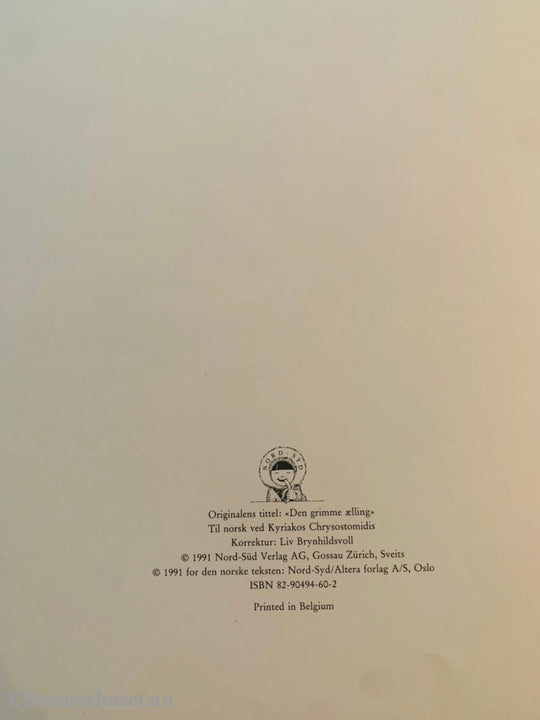 H. C. Andersen. 1991. Den Stygge Andungen. Eventyrbok