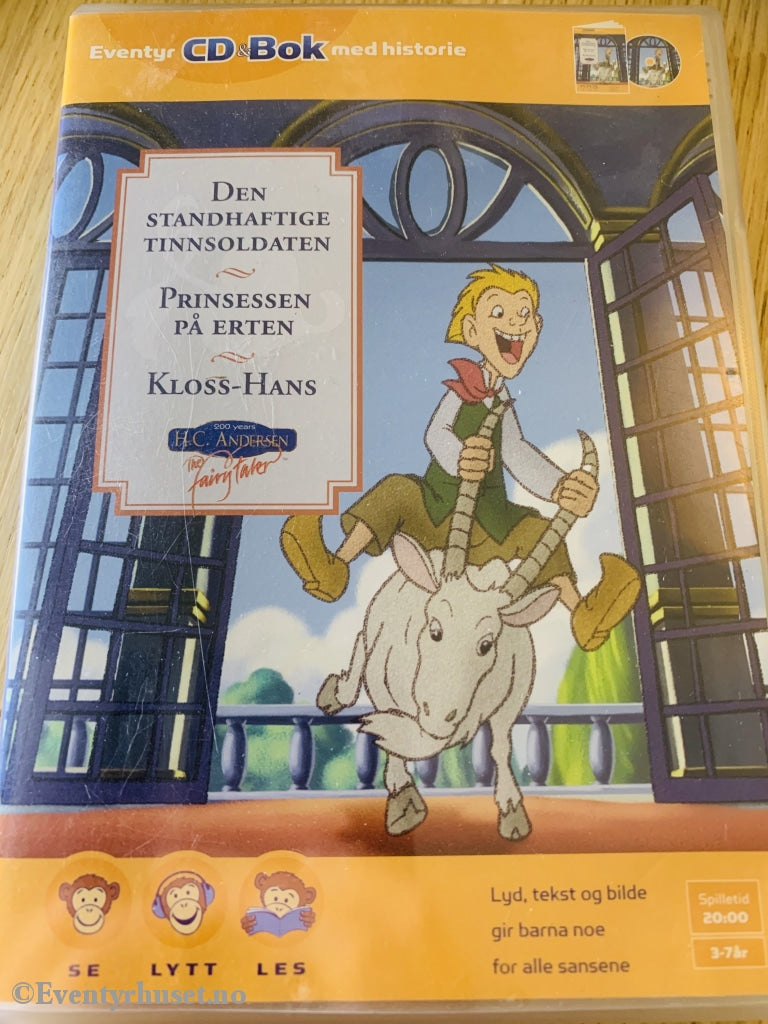 H. C. Andersen. Den Standhaftige Tinnsoldaten Mfl. 2004. Cd & Bok.