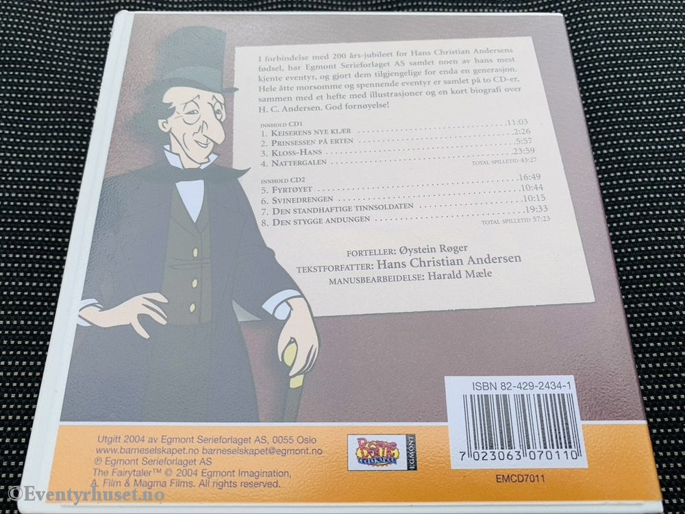 H. C. Andersen. Klassiske Eventyr. Lydbok På 2 Cd.