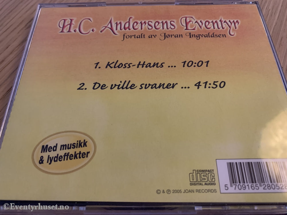 H. C. Andersens Eventyr. Kloss-Hans / De Ville Svaner. 2005. Lydbok På Cd.