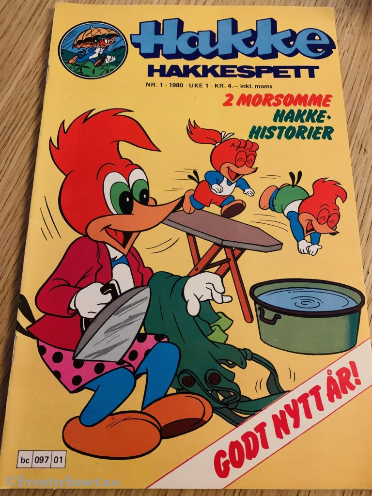 Hakke Hakkespett. 1980/01. Tegneserieblad