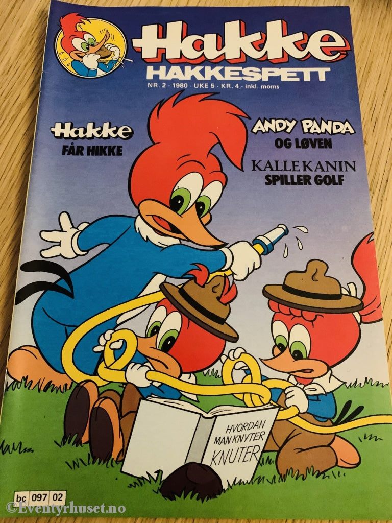 Hakke Hakkespett. 1980/02. Tegneserieblad