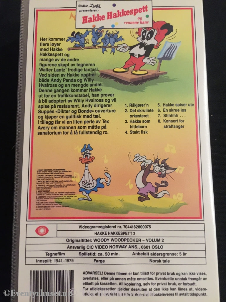 Hakke Hakkespett 2. 1941-1975. Vhs. Vhs