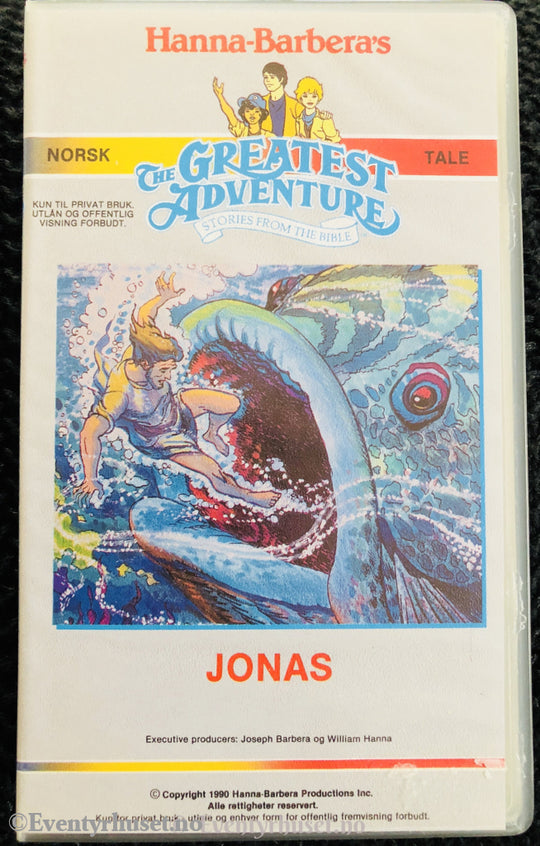 Hanna-Barbera´s Historier Fra Bibelen: Jonas. Vhs. Vhs
