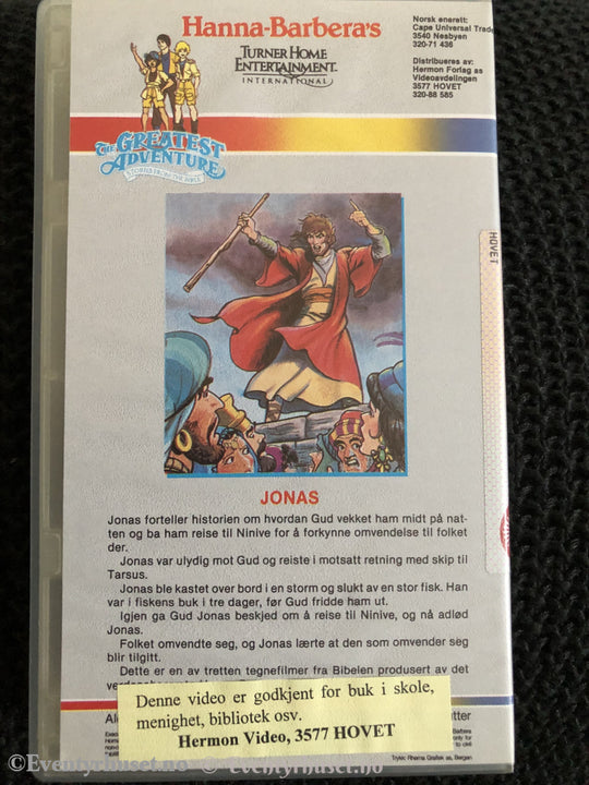 Hanna-Barbera´s Historier Fra Bibelen: Jonas. Vhs. Vhs