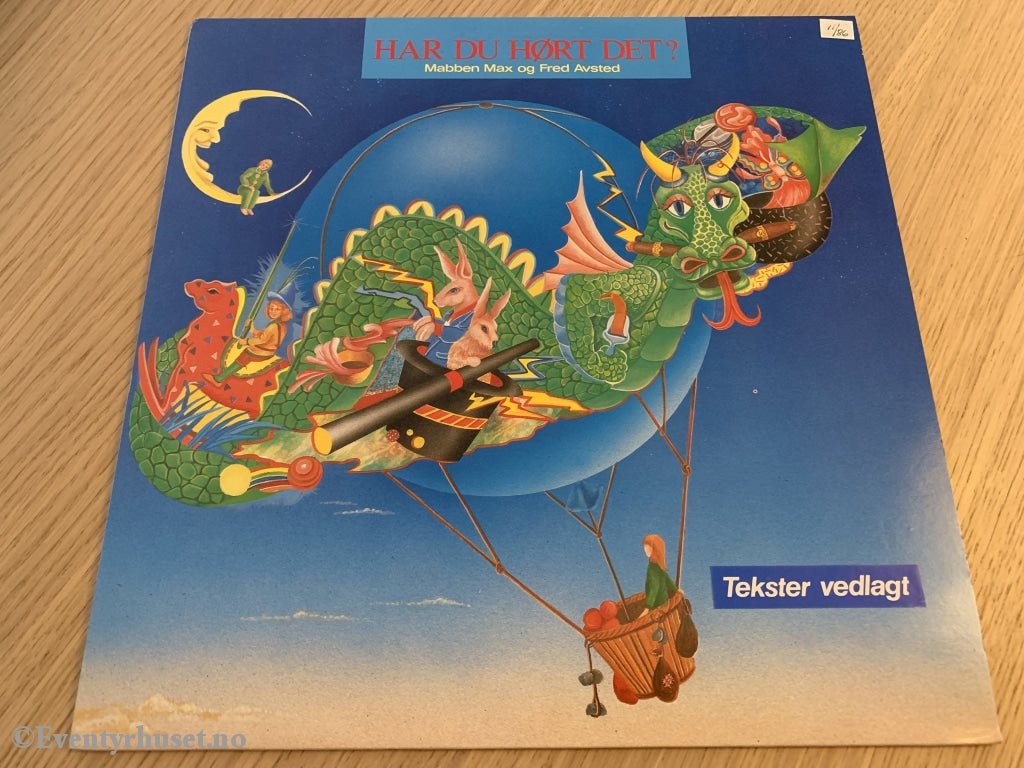 Har Du Hørt Det Mabben Max Og Fred Avsted. 1985. Lp. Lp Plate