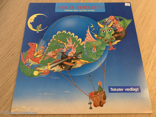 Har Du Hørt Det Mabben Max Og Fred Avsted. 1985. Lp. Lp Plate