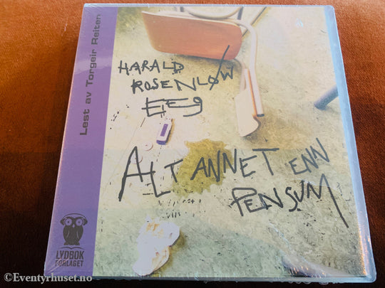 Harald Rosenløw Eeg. Alt annet enn pensum. 2007. Lydbok på CD. Ny i plast!