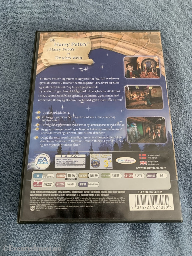 Harry Potter Og De Vises Stein. Pc Spill. Spill
