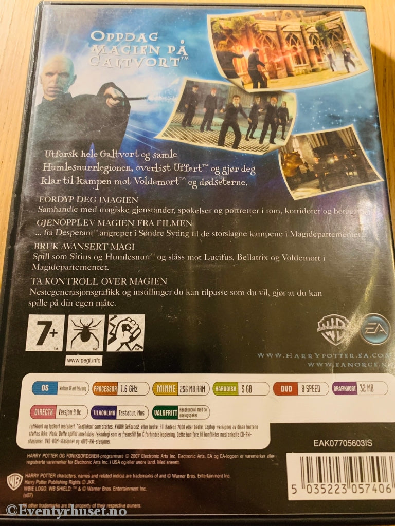 Harry Potter Og Føniksordenen. Pc-Spill. Pc Spill