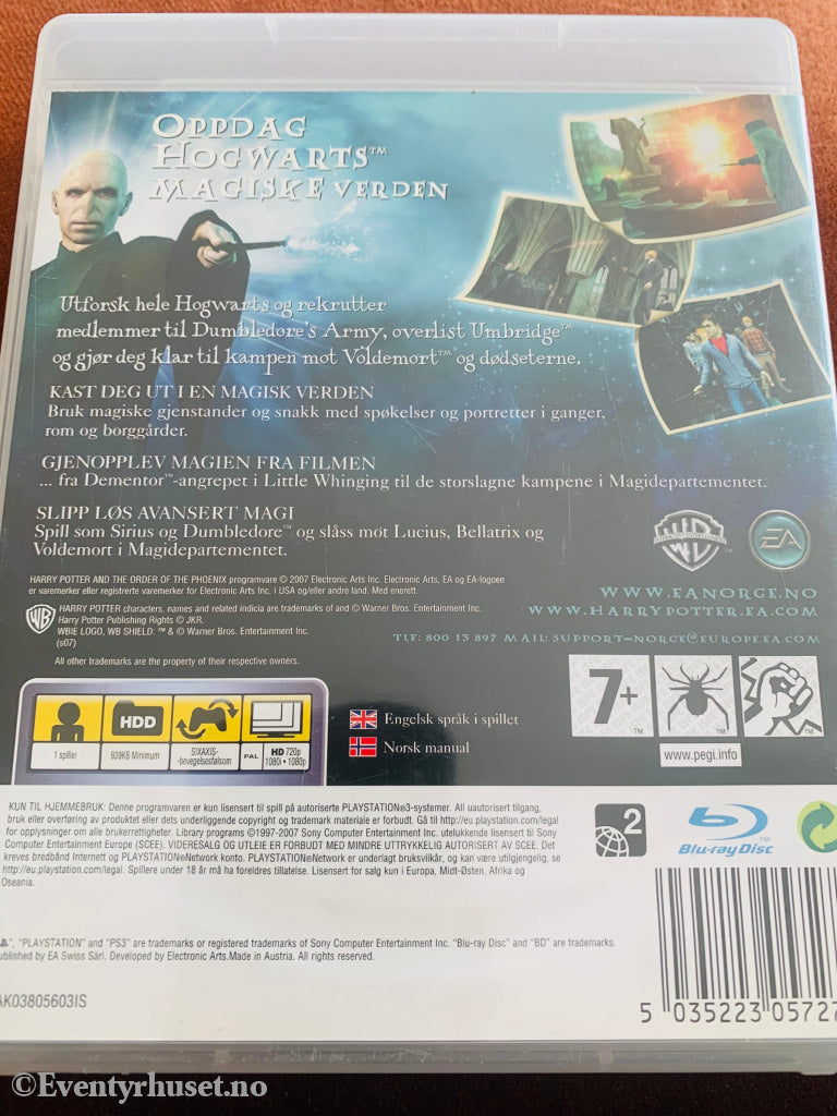 Harry Potter & The Order Of Phoenix. Ps3. Ps3