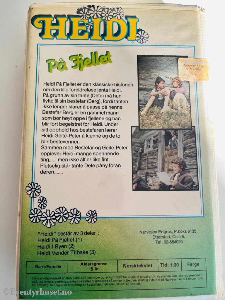 Heidi. Vol. 1. Heidi På Fjellet. Beta - Film. Beta