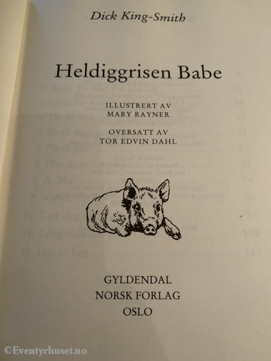 Heldiggrisen Babe. 1996. Fortelling