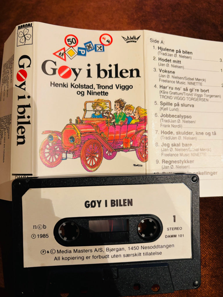 Henki Kolstad, Trond Viggo og Ninette – Gøy i bilen. Kassett.