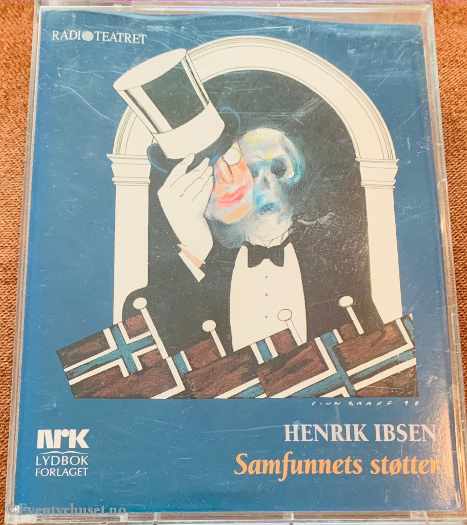 Henrik Ibsen. 1998. Samfunnets Støtter (Nrk). Lydbok På Dobbel Kassett. Kassett (Mc)