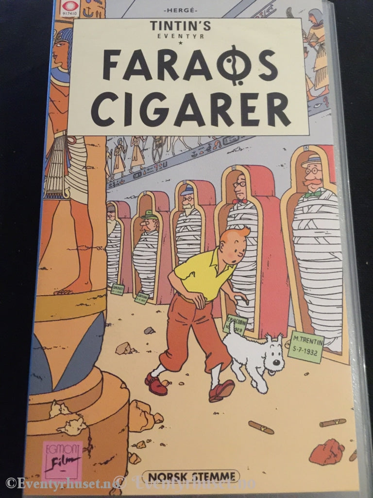 Tintin. 1991. Faraos Cigarer. Vhs. Vhs