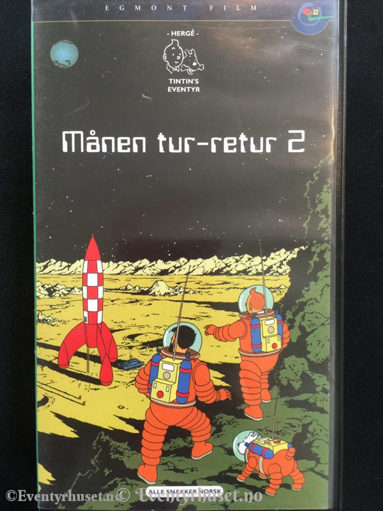 Tintin. 1991. Månen Tur-Retur 2. Vhs. Vhs
