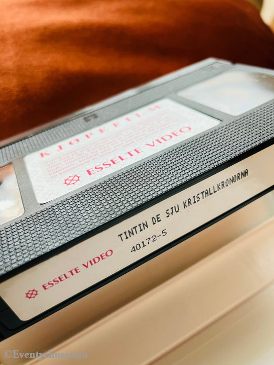 Hergé: Tintin - De Syv Krystallkulene / Solens Tempel. 1981. Vhs. Vhs