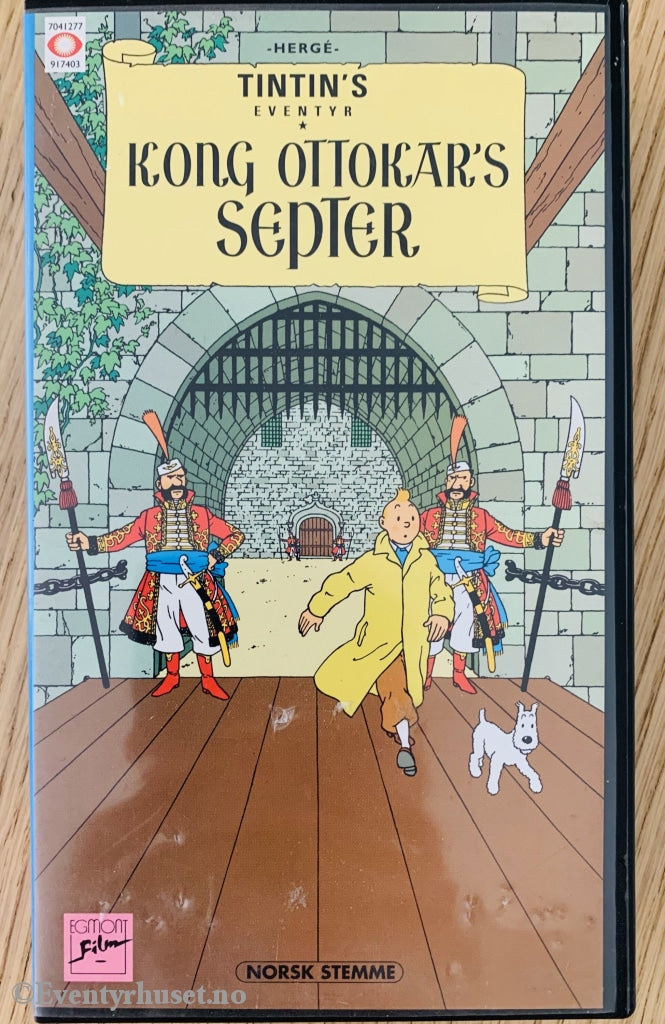 Hergé: Tintins Eventyr. Kong Ottokars Septer. 1991. Vhs. Vhs