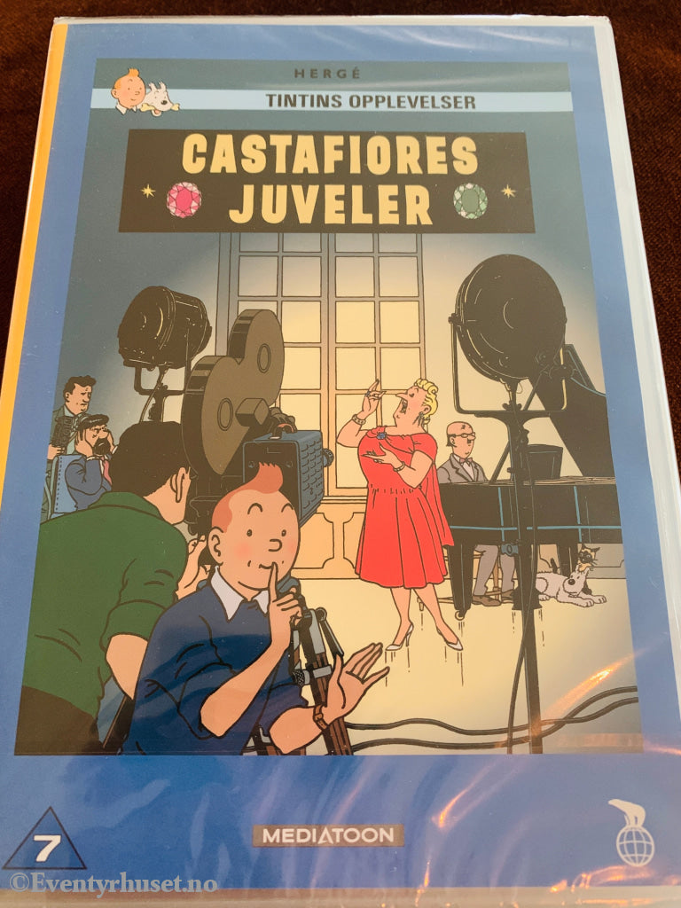 Hergé. Tintins opplevelser. Castafiores juveler. 1991. DVD ny i plast. DVD