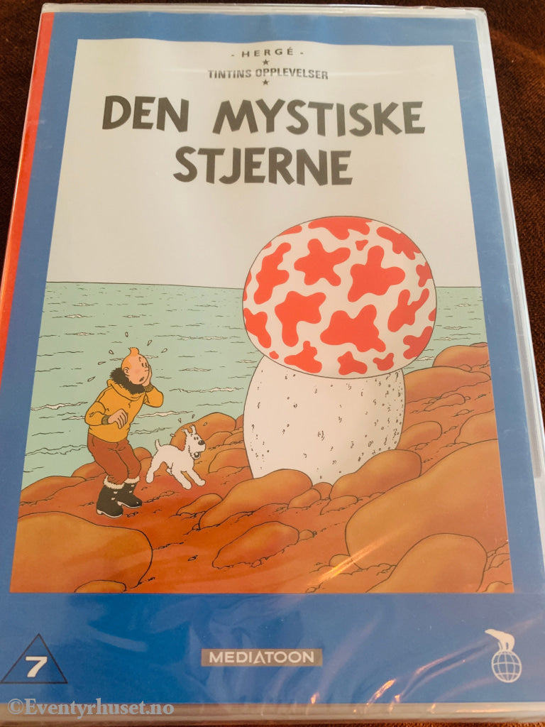 Hergé. Tintins opplevelser. Den mystiske stjerne. 1991. DVD ny i plast. DVD