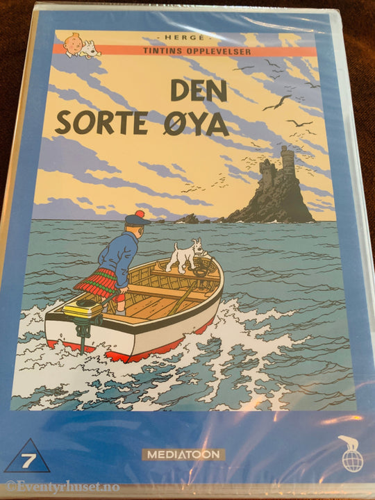 Hergé. Tintins Opplevelser. Den sorte øya. 1991. DVD ny i plast! DVD
