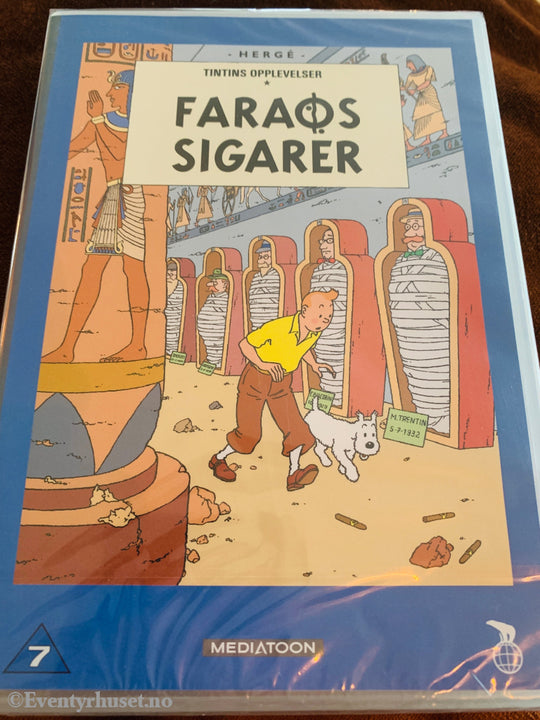 Hergé. Tintins Opplevelser. Faraos Sigarer. 1991. DVD ny i plast! DVD