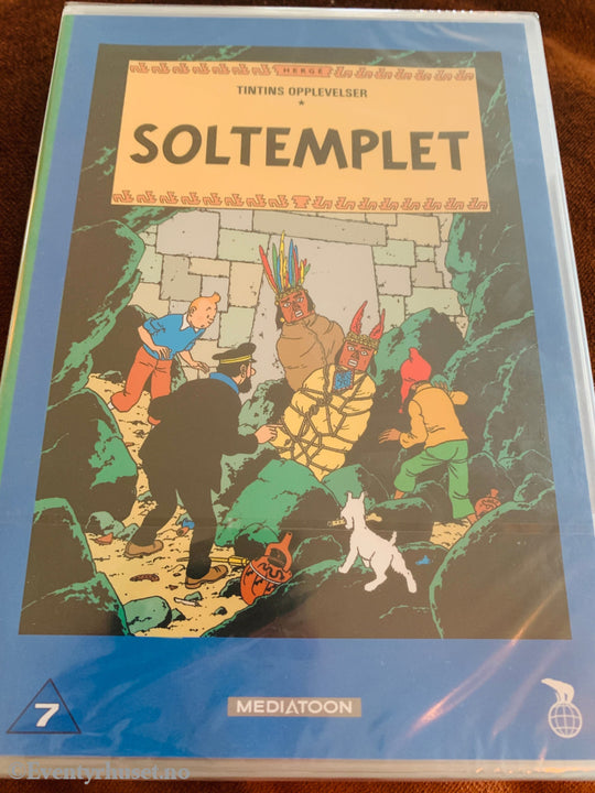Hergé. Tintins Opplevelser. Soltempelet. 1991. DVD ny i plast! DVD